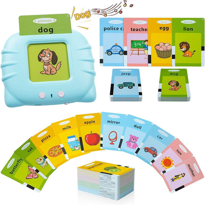 Electric Language Card Reader - 112 Flash cards (Preschool Learning Early Educational Toys) - Assorted Colours