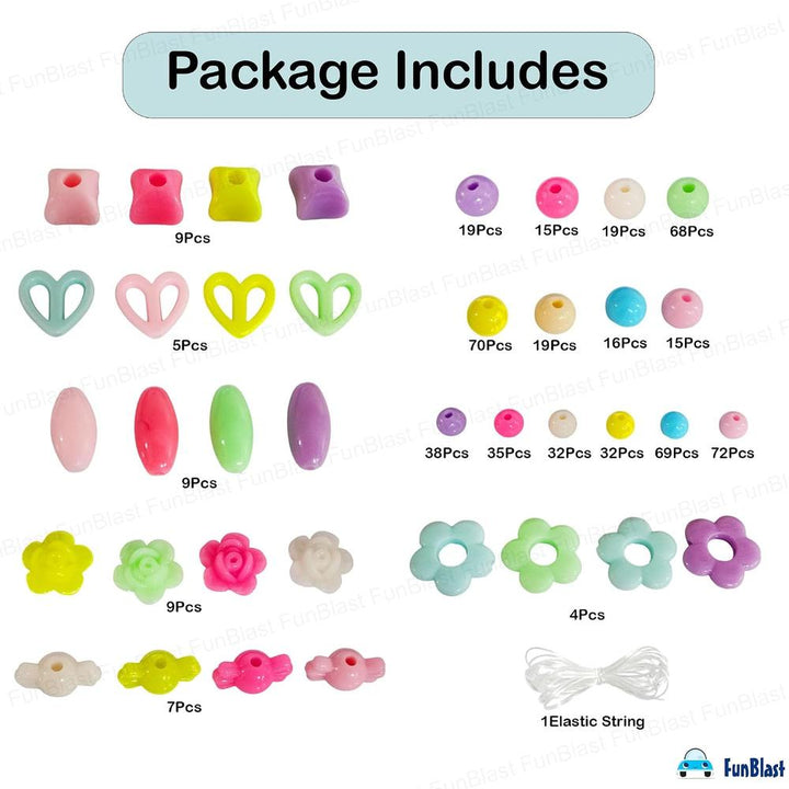 FunBlast DIY Bracelet Making Kit for Girls | Beads, Charms & Jewelry Craft Set