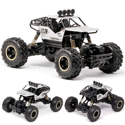 Remote Control Rock Crawler High Speed Monster Racing Car (Scale 1:16) - Silver