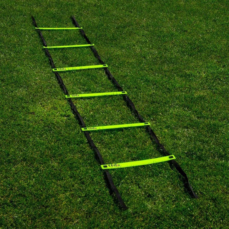 Fitfix 4 Meters Agility Ladder (Flat and Light) - Super Speed  Ladder for Field Sports Training