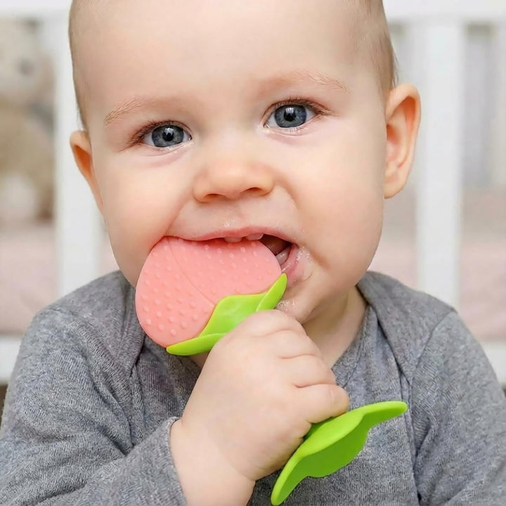 FunBlast Fruit Silicone Baby Teether | Food-Grade Soft Teething Toy for Infants & Toddlers