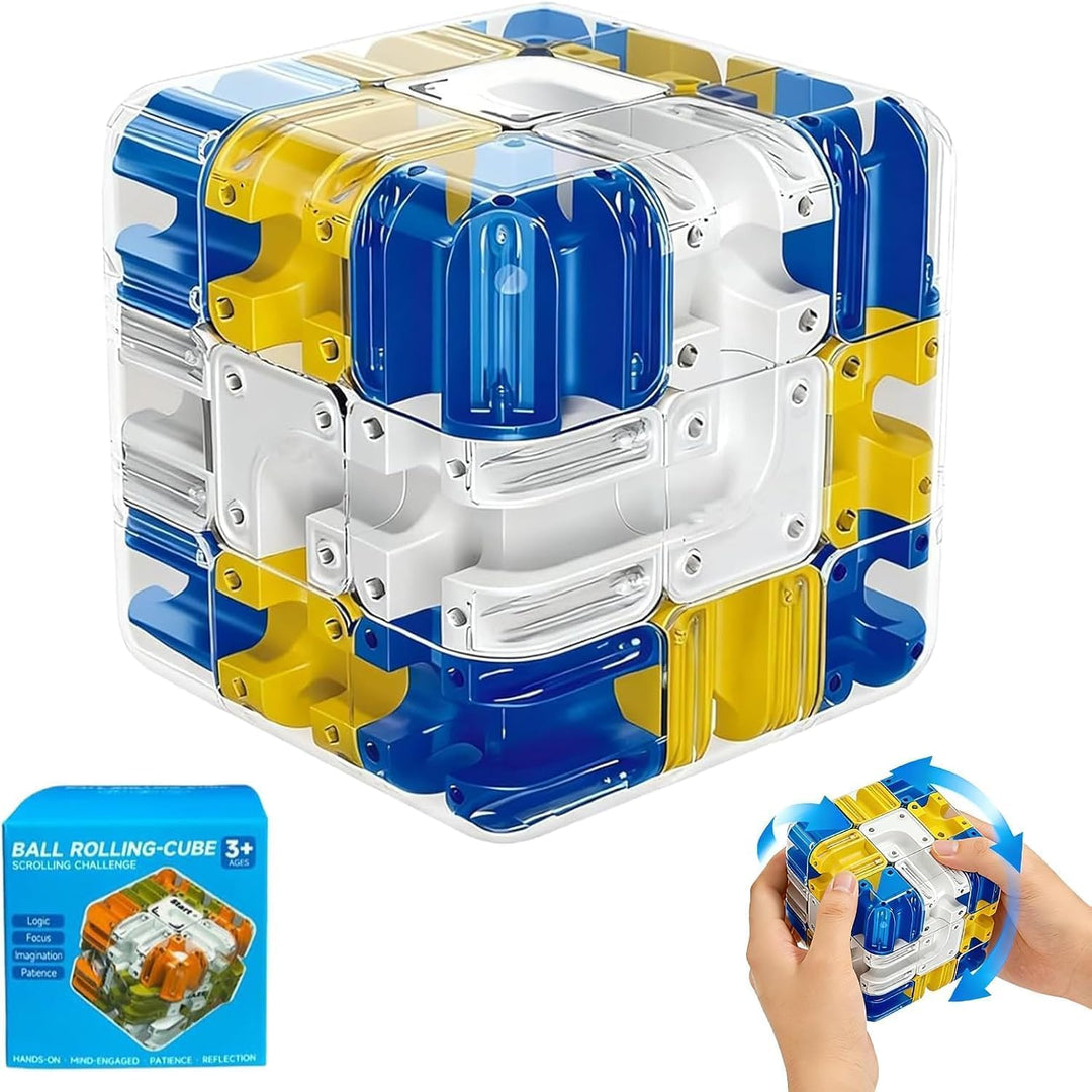 MUREN Rotating Magic Bean Cube | Puzzle Game - Blue