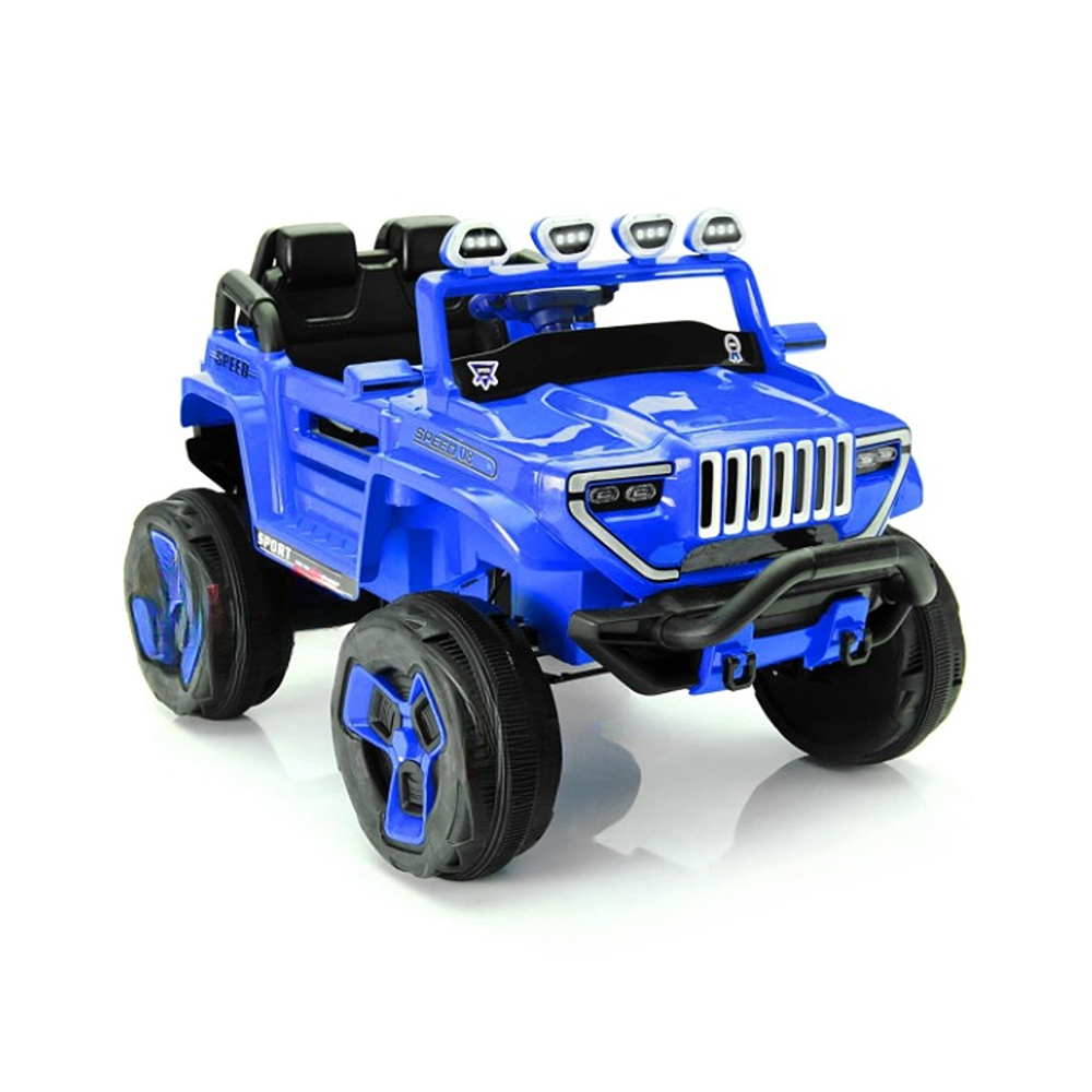 Blue Ride-On | Wireless Remote, Bluetooth Mp3 Music and Rechargeable Battery Operated | Jeep A1200 4X4 (COD Not Available)