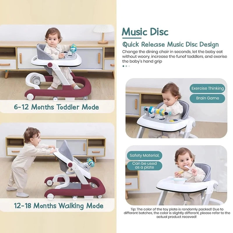 Iro Baby Walker with 6-Point Height Adjustment Seat (9 Months to 1.5 Years)