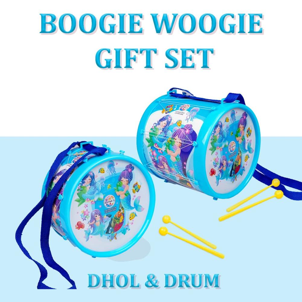 Ratnas Musical Boogie Woogie Drum Gift Set Junior | Assorted Colours & Design