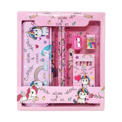 Unicorn 8 in 1 Mix Stationery Gift Set for Kids (Pink)