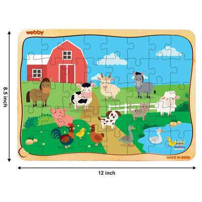 Farm House Wooden Jigsaw Puzzle, 40pcs