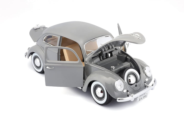 Bburago Original 1955 Volkswagen Kafer Beetle Licensed Diecast Car | 1:18 Scale (14 Years till Grown Ups) | Assorted Colors