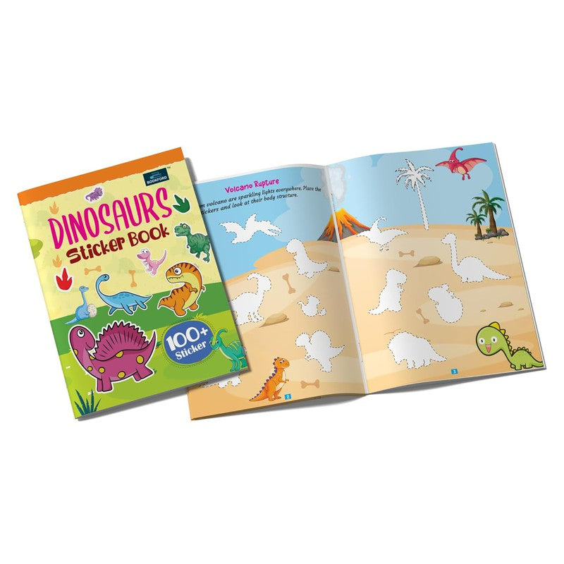 Dinosaurs And Unicorn Sticker Book for kids (Set Of 2)