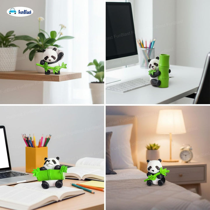 FunBlast Panda Miniature Figurine Decorative Showpiece | Decor for Home, Office & Car