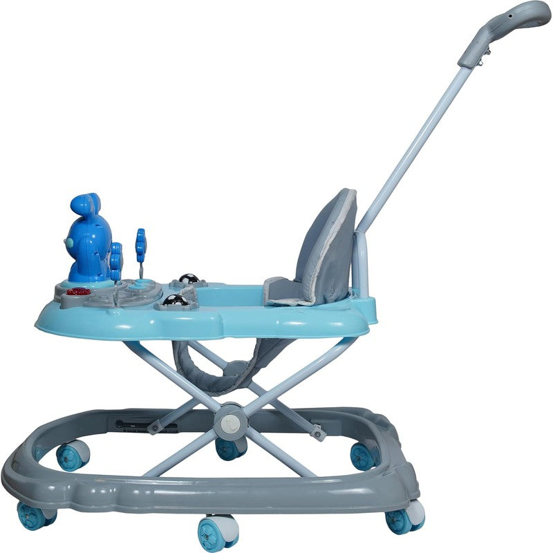 Musical Activity Walker With Parental Control Rod (9 Months to 1.5 Years) | COD Not Available | Blue