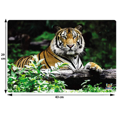 Indian Bengal Tiger Carboard Jigsaw Puzzle Set - 252 Pieces (6-8 Years)