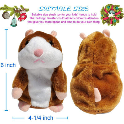 Talking Hamster - Repeats What You Say Plush Animal Toy