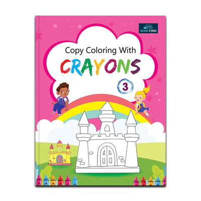 Copy Coloring With Crayons Book Part 3 For Kids