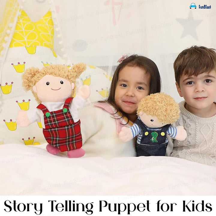 FunBlast Daughter Hand Puppet for Kids | Soft Plush Family Puppet for Storytelling & Role Play