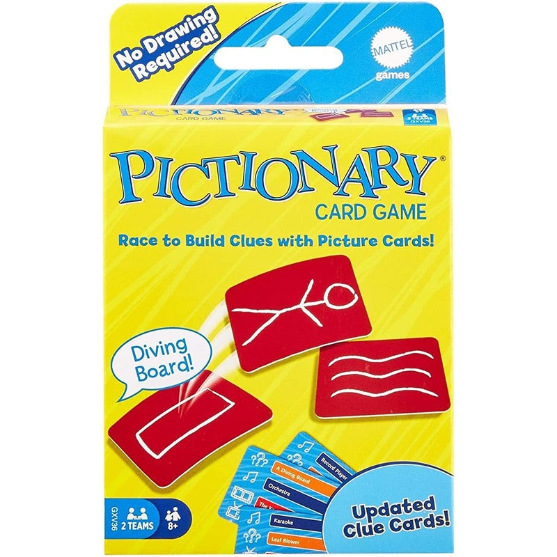 Pictionary Card Game | 2 Sets of Clues for Adults and Kids