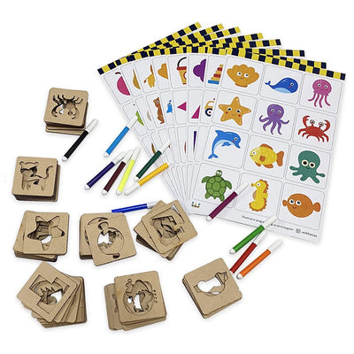 Creative Drawing Wooden Kit Toys - 100 Pcs