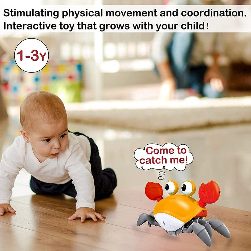 Electric Walking Sensor Crab Crawling Interactive Development Walking Toy