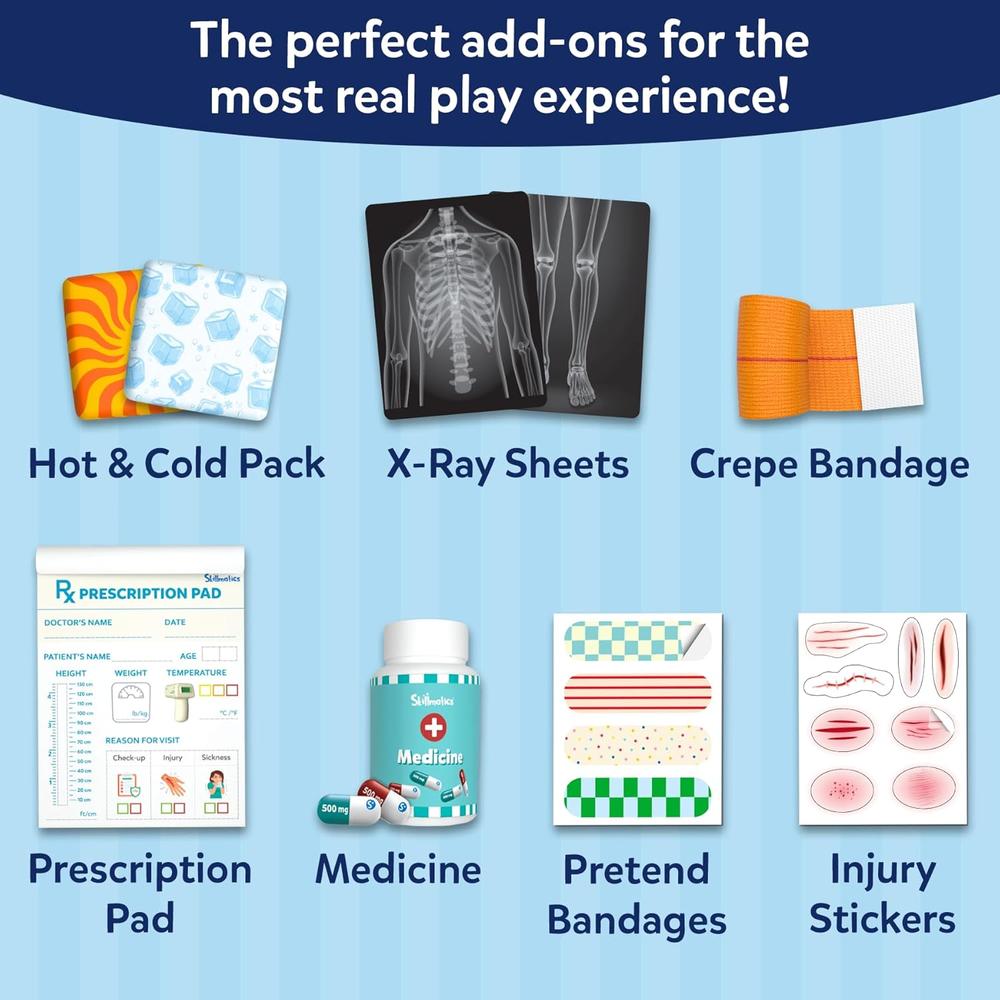 Skillmatics Doctor Set for Kids – 35+ Pieces Interactive Pretend Play Kit
