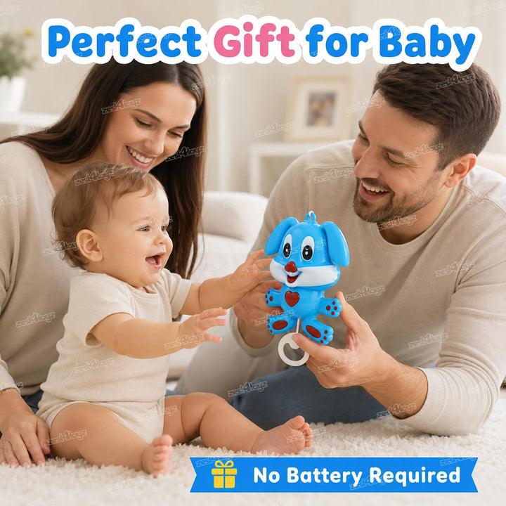Toyboi Music Bell Animal Baby Toy | Pull String Hanging Toy