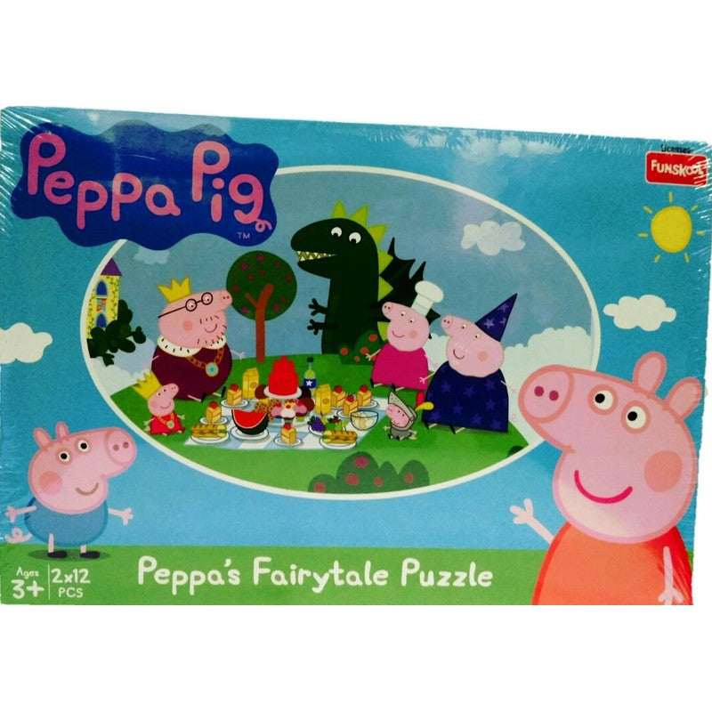 Original Funskool Peppa Pig Fairy Tales 2 in 1 Educational Puzzle