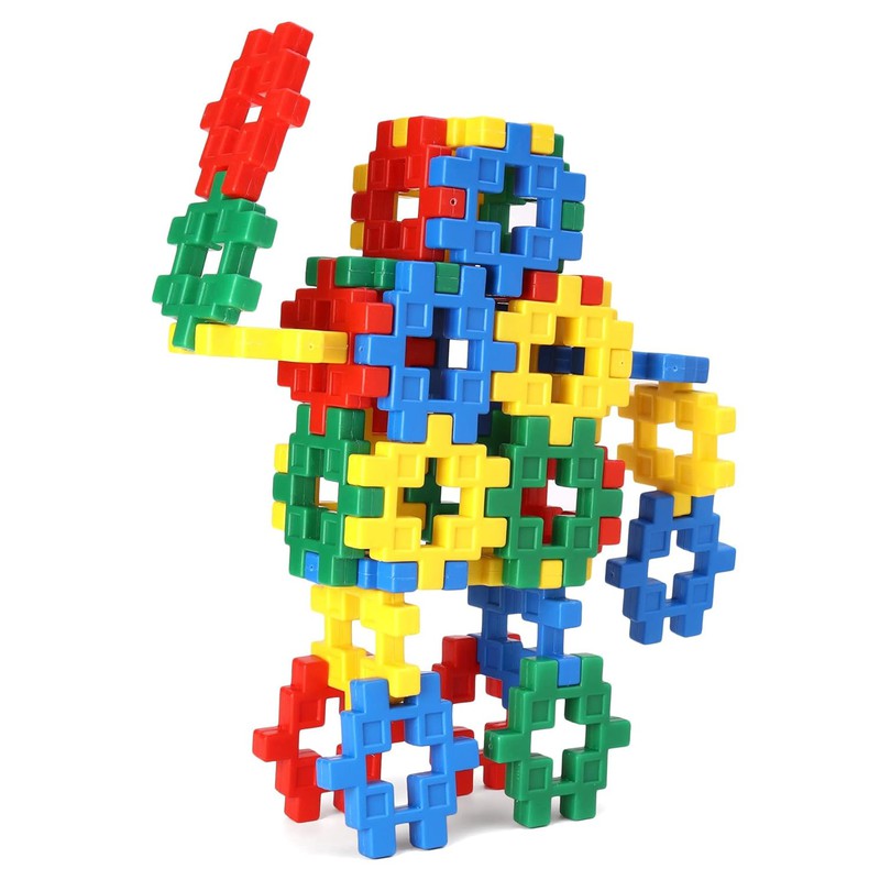 Kindergarten Blocks Robot- 50 Pieces (3-6 Years)