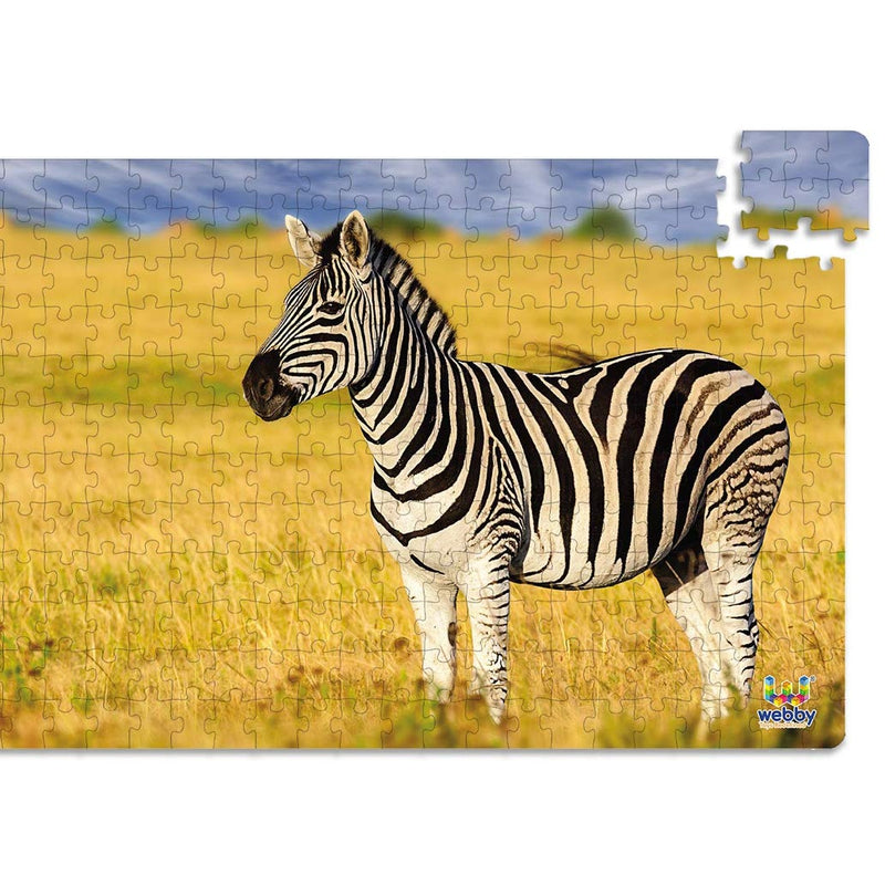 Zebra In The Grasslands Wooden Jigsaw Puzzle, 252 Pieces