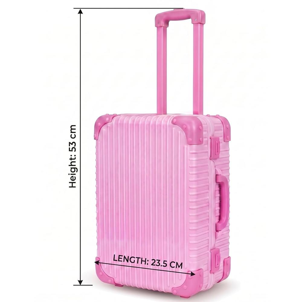 Mamma Mia Beauty Set 2-in-1 Makeup Vanity & Pull-Along Suitcase for Girls | Pretend Play Beauty Salon Kit with Accessories
