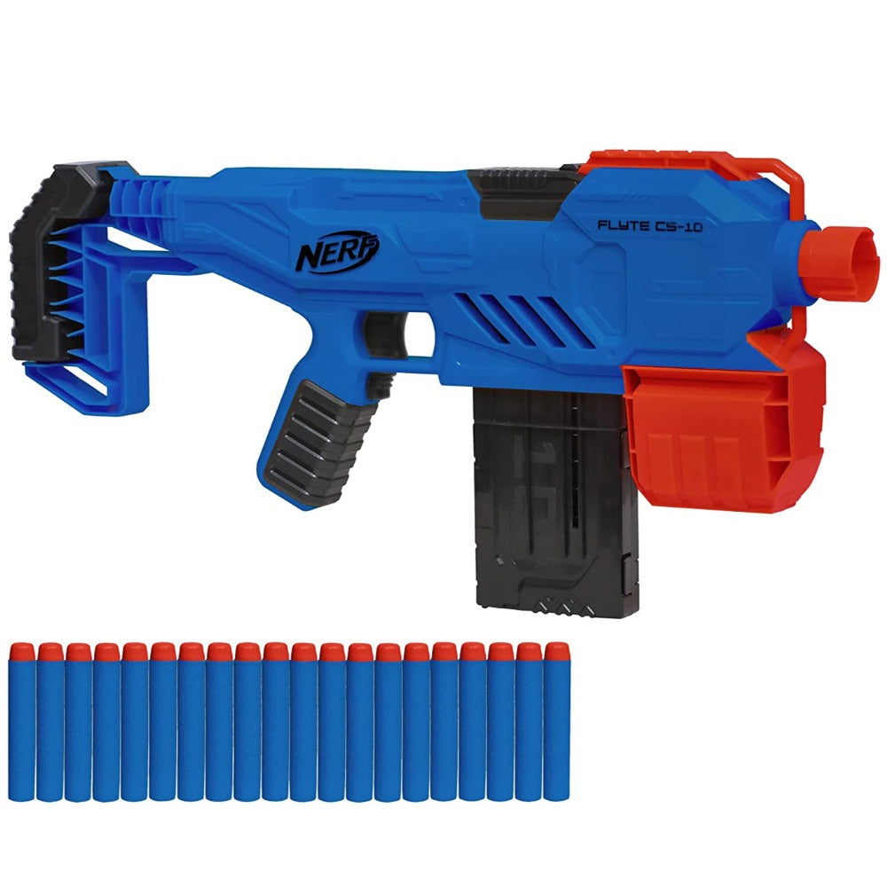 Buy Original Nerf Alpha Strike Flyte CS-10 Dart Blaster with 20 Darts ...