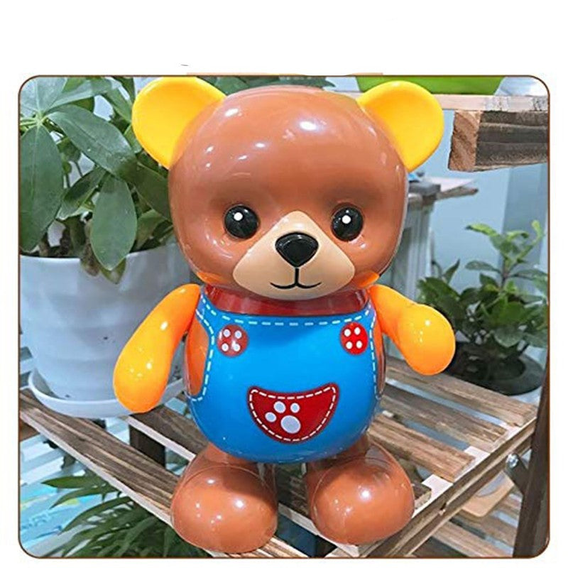 Dancing Bear Toy With Flashing Light & Sound - Multicolor