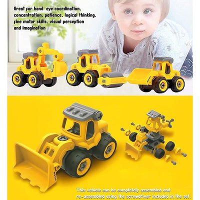 Construction Vehicles Set (Pack of 4)