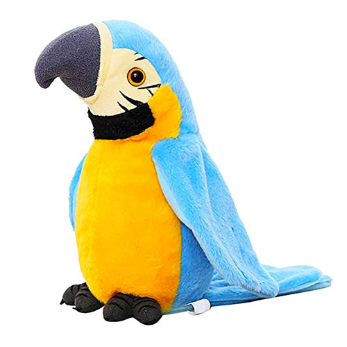 BIG FUN Toys Talking Parrot Toy for Kids – Repeats What You Say | Funny Learning Plush Toy