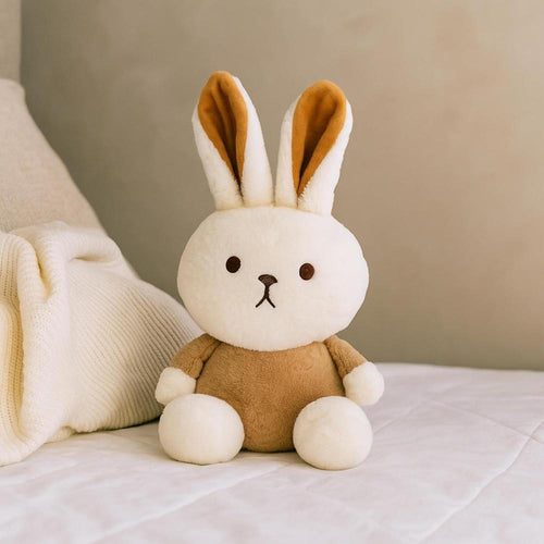 Little Ginnie Brown Rabbit Soft Toy - 29.21 cm | Plush Bunny with Enlarged Ears