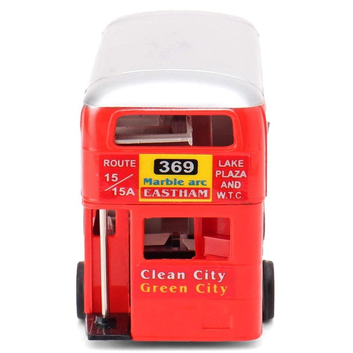 Pull Back Dx. Double Decker City Bus of Mumbai - Red Colour