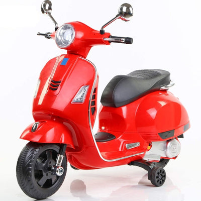 Resembling Vespa Ride-on Electric Scooter with Foot Accelerator (Red) | COD not Available