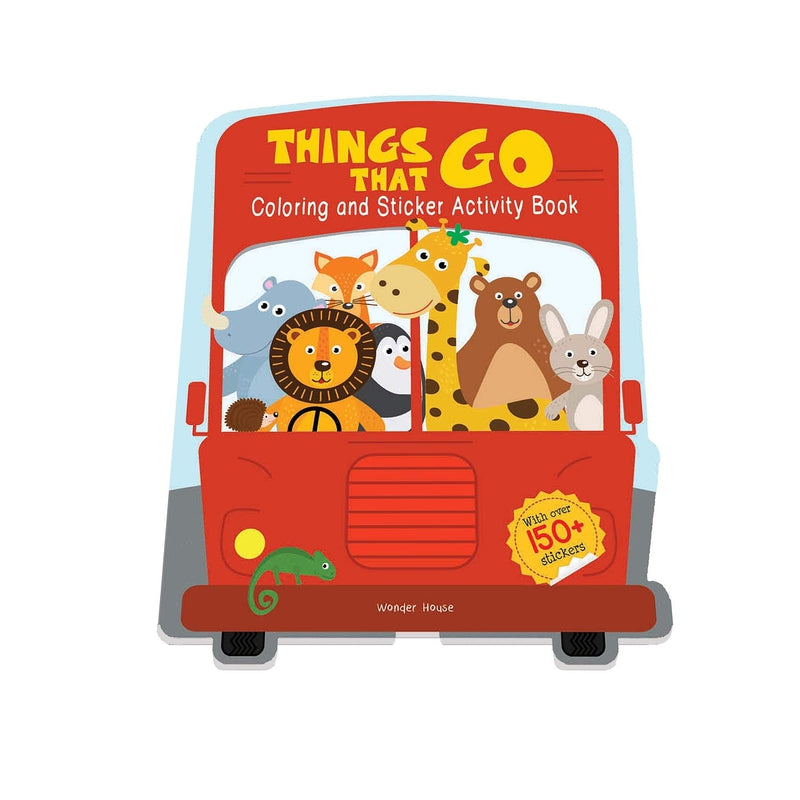 Things That Go - Coloring and Sticker Activity Book (With 150+ Stickers) [Paperback] Wonder House Books