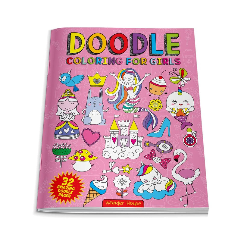 Doodle Coloring For Kids - Pink Edition [Paperback] Wonder House Books