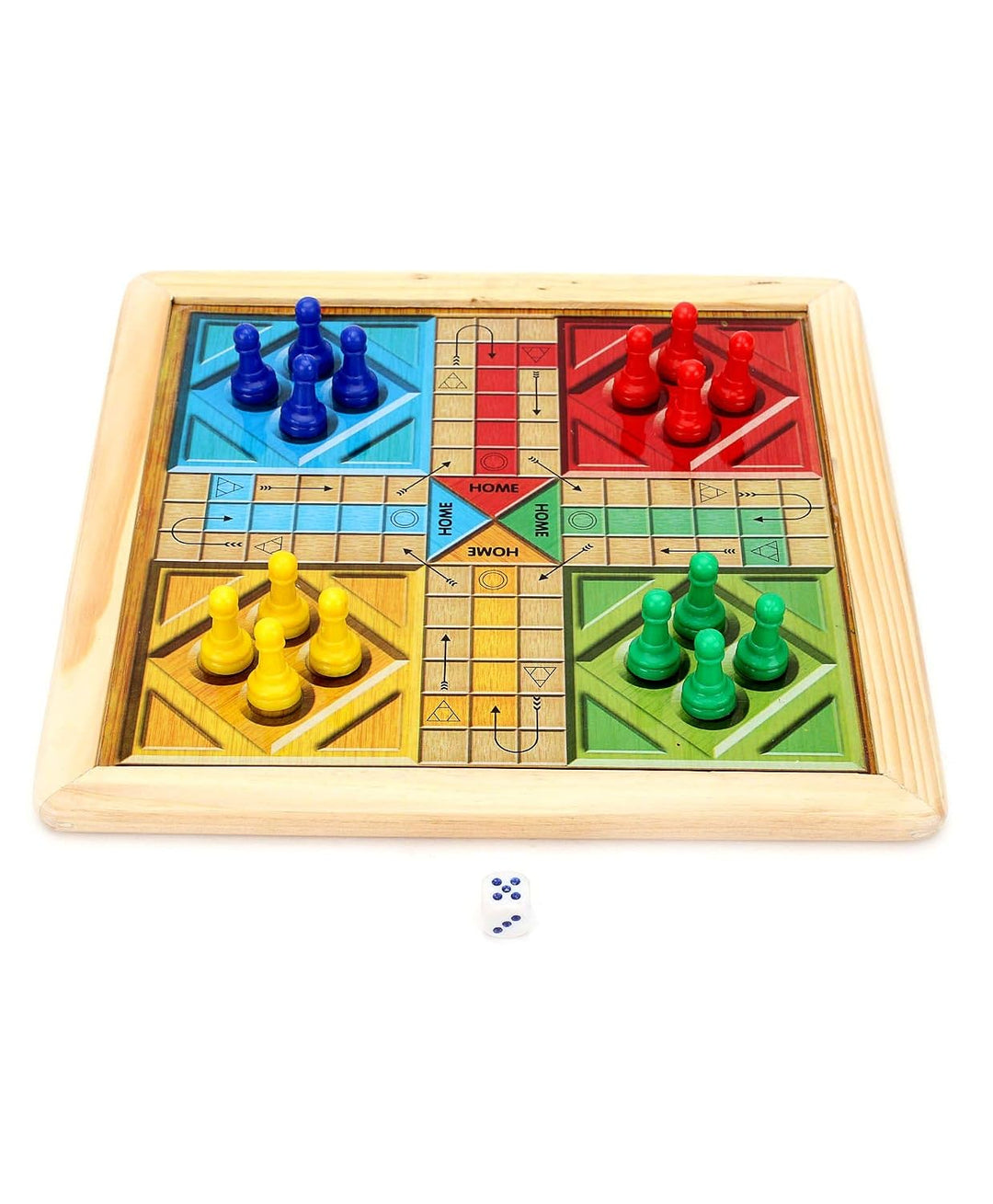 Ratna's Magnetic Wooden Art Chess & Ludo I 2-in-1 Board Game I Strategy Game