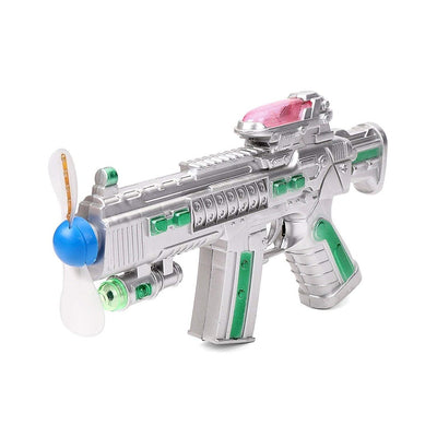 Space Gun Toy with Sound & LED Matrix Flashing Rotating Blades