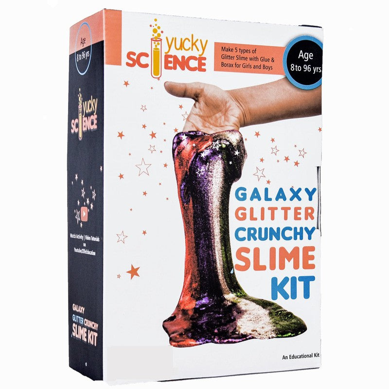 DIY Galaxy Glitter Crunchy Slime Activity Kit | 5 Types of Slime