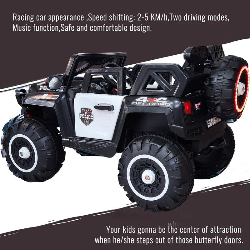 4x4 Battery Operated Electric Ride On Jeep | Motor for Steering | Remote Control | Black | COD Not Available