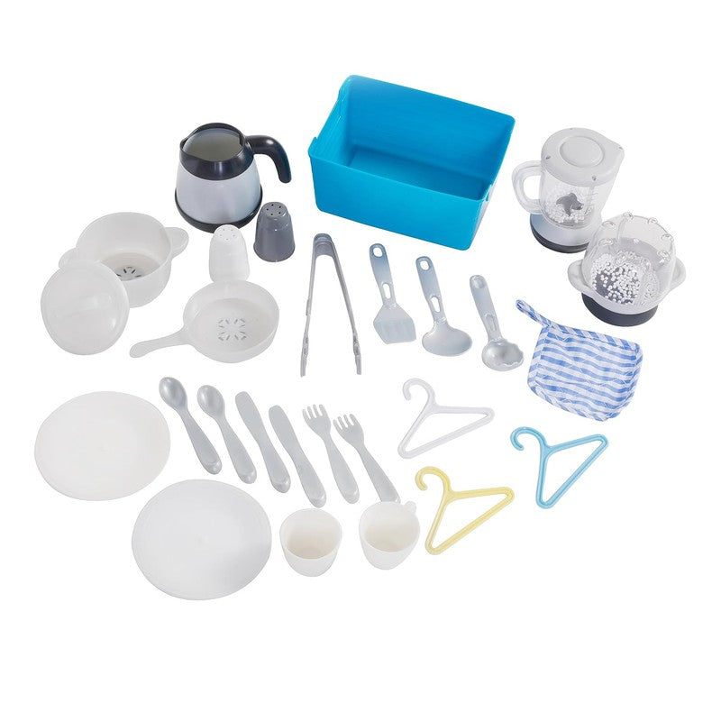 STEP2 29 Pieces Kitchen & Nursery Playset with Light and Sound | Cook & Care Corner (3-8 Years)