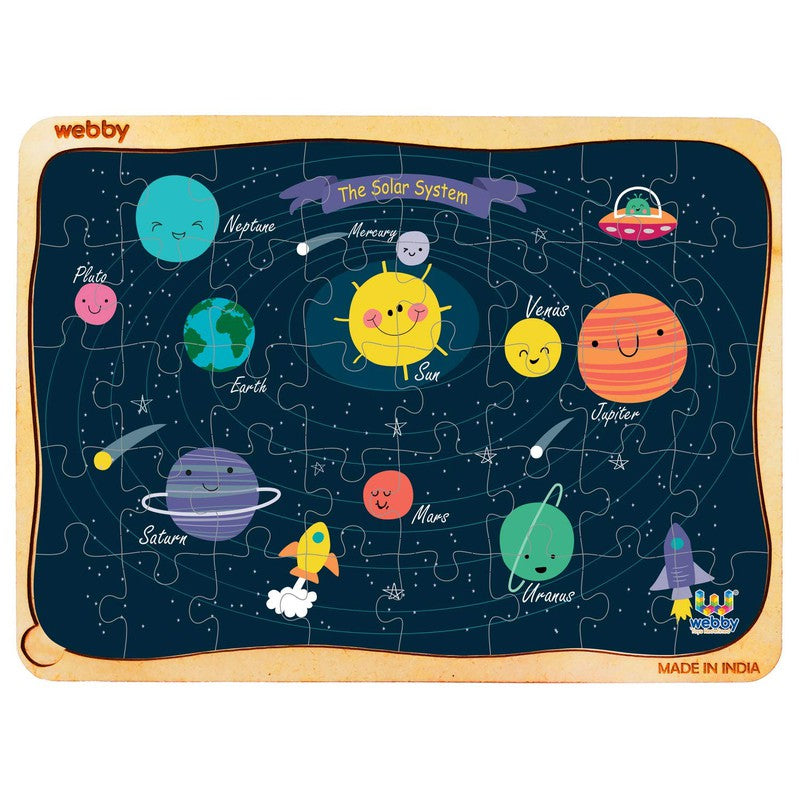 Solar System Wooden Jigsaw Puzzle, 40pcs