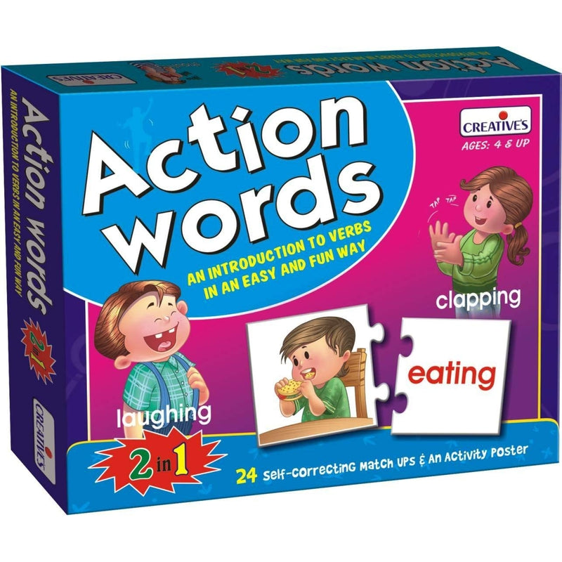 Action Words (24 Self-correcting Match Ups)