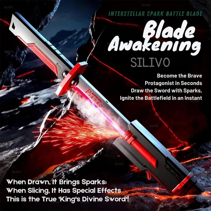Lightsaber Dazzling Sparking Sword | Lighting Action Toy with Glow & Mist & Sound