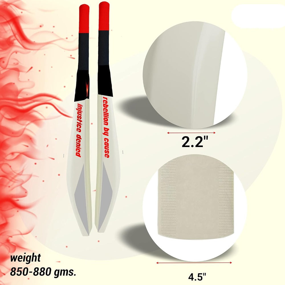 Stalwart Heavy Duty Plastic Premium Plastic Cricket Bat (Full Size) | 15+ Years