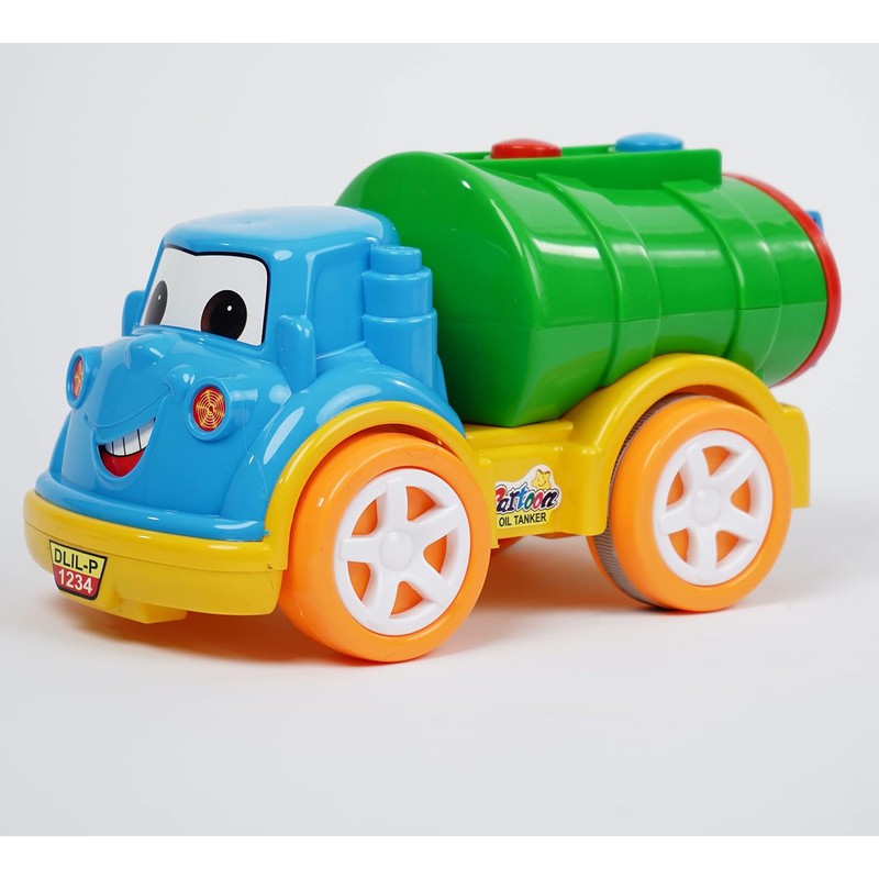 Cartoon Oil Tanker Friction Toy (2-5 Years)