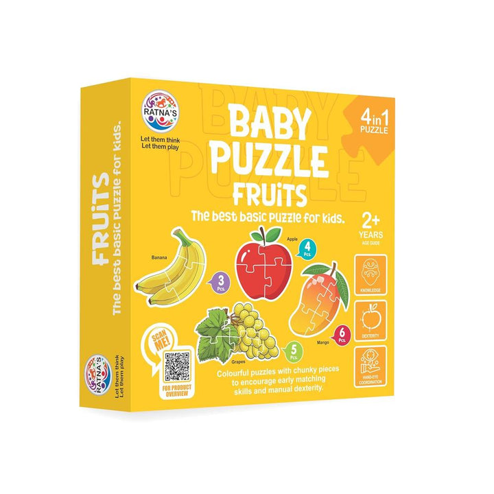 Ratna's Educational Baby Jigsaw Puzzle- Fruits