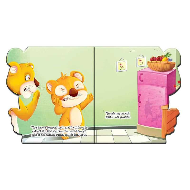 The Greedy Baby Lion Animal Shaped Story Board Book - Engaging and Educational Stories for Kids