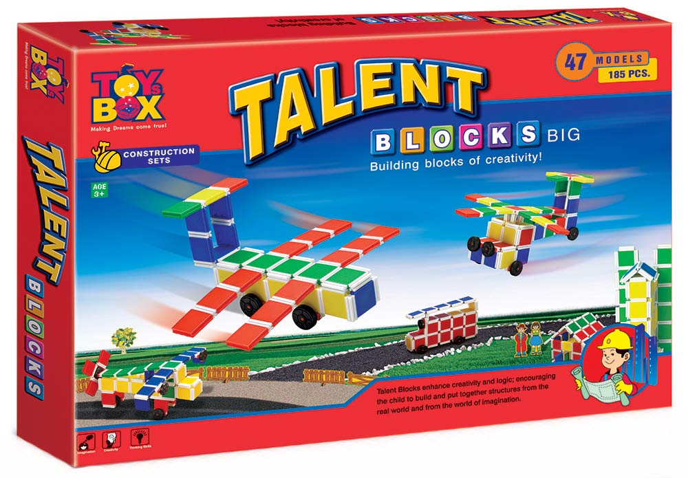 Toy box by Ratna Talent Building Blocks (Big) | 185 pieces